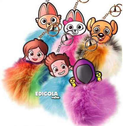 Scegli il Portachiavi Me CONTRO Te Pelosini Peluche Pon Pon LUI e SOFI Signor S