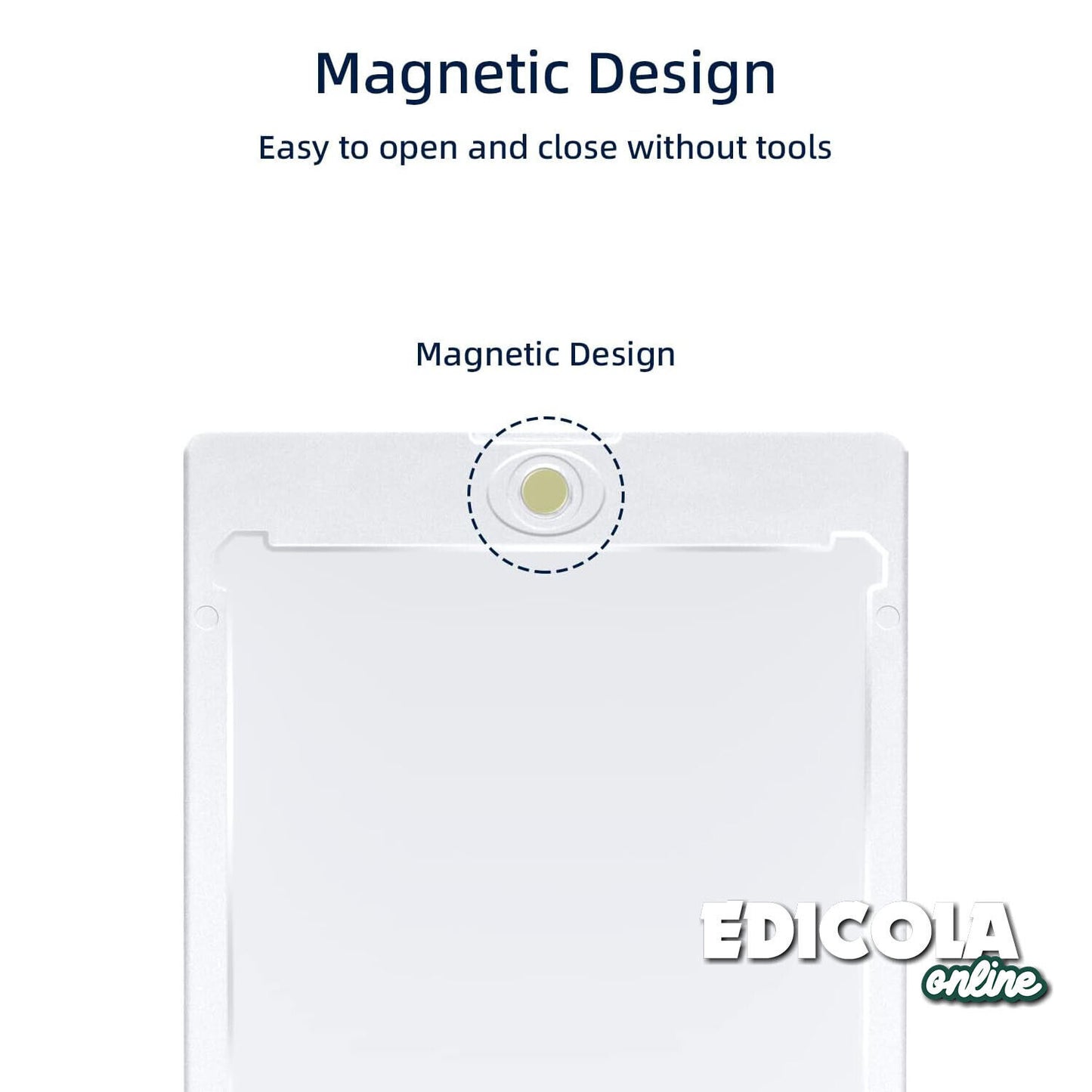 Custodia Trasparente Magnetica Protettiva UV per Carte da Collezione Card Cornice 35PT