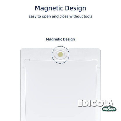 Custodia Trasparente Magnetica Protettiva UV per Carte da Collezione Card Cornice 35PT