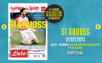 10x Poster + Binder 3 Scudetto Napoli Champion Corriere dello Sport Football
