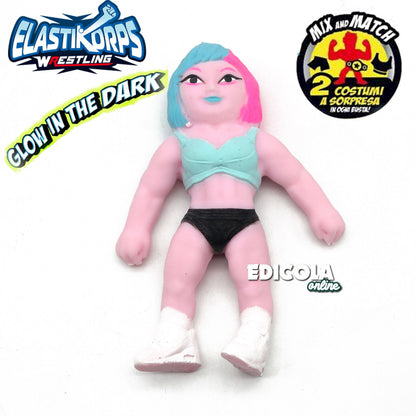 Personaggi ELASTIKORPS Lottatori Wrestling Cicaboom Maxi Action Figure AEW WWE