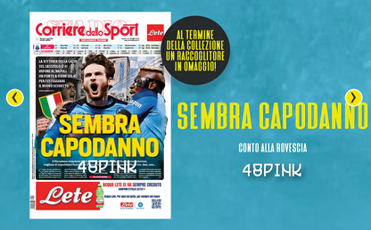 10x Poster + Binder 3 Scudetto Napoli Champion Corriere dello Sport Football