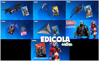 Fumetti Batman Fortnite Punto Zero serie Completa 1 2 3 4 5 6 con codici Skin
