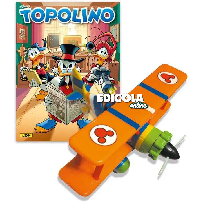 Mickey Mouse Comic 3563 3564 Livret original avec gadget hydravion biplan
