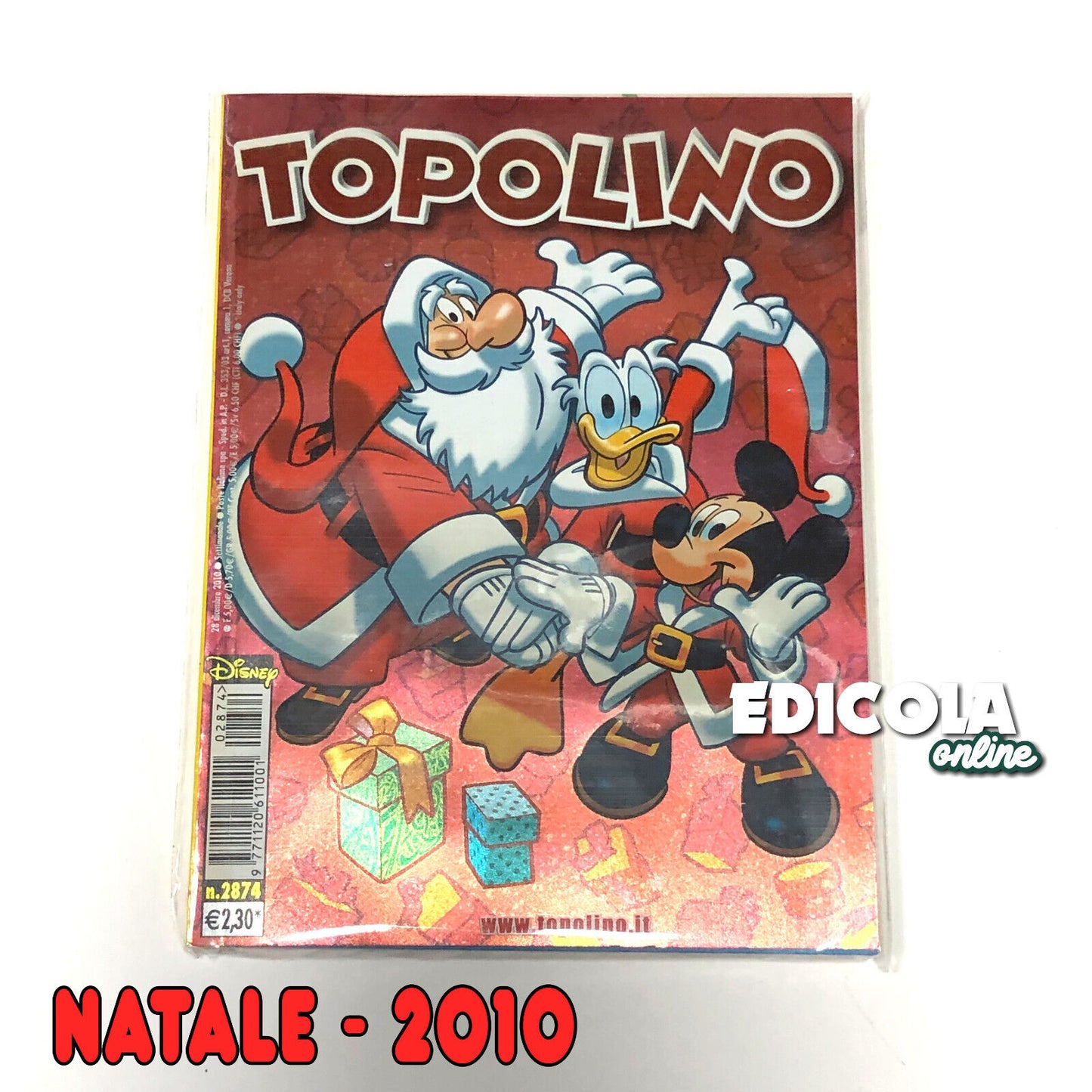 Lot de bandes dessinées Mickey Mouse, collection spéciale, livret dédié à Noël (variante)