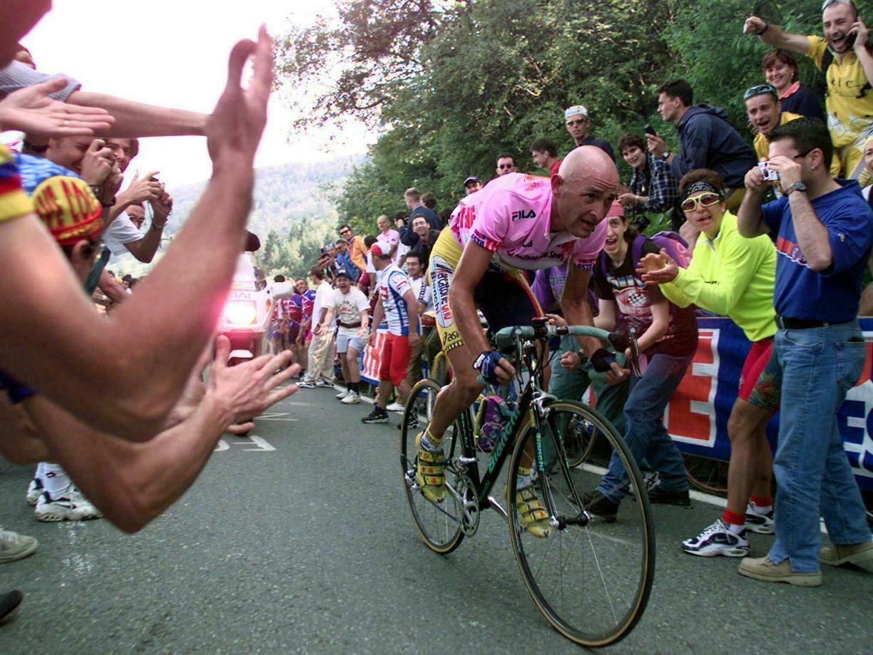 ROSA Radtrikot 82. Giro d'Italia 1999 Vintage Marco Pantani + Sportweek
