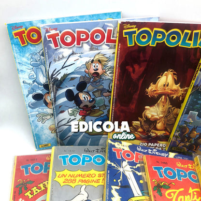 Lot von 12 kompletten gebrauchten Saga-Comics von MICKEY MOUSE und dem EISSCHWERT