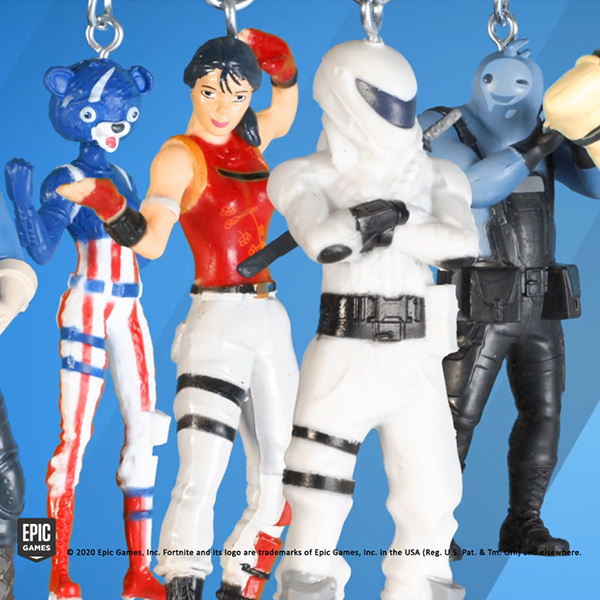 Scegli Portachiavi Personaggi FORTNITE BATTLE ROYALE mini Action Figure 3D Skin
