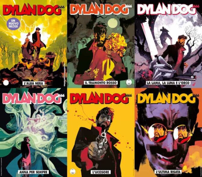 lot 6x DYLAN DOG Comics CYCLE 666 Complete Series 401 402 403 404 405 406