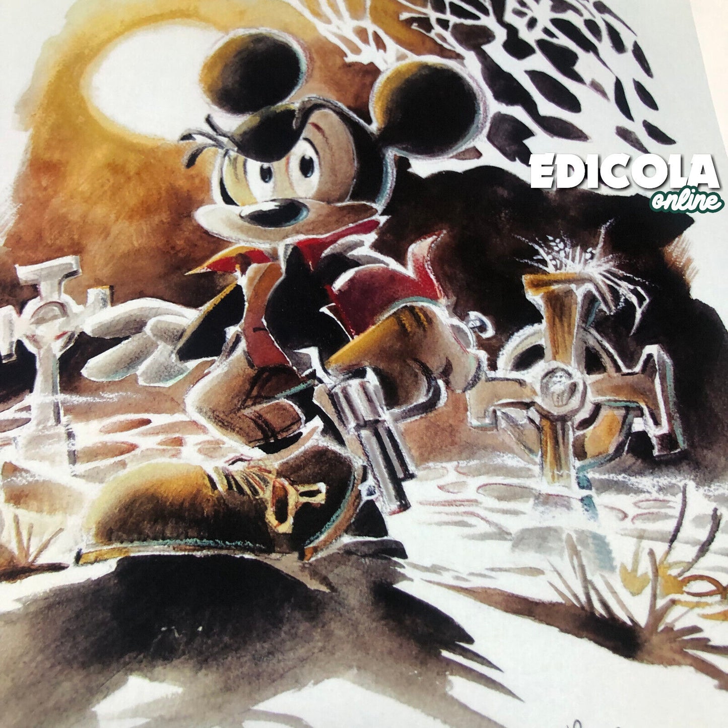 MICKEY MOUSE 3094 Variant Cover Dylan Top Dog + Vorschau und Autogramm von Paolo Mottura