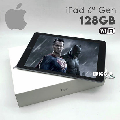 Apple iPad 6 Tablette Reconditionnée Écran 9,7 pouces 128 Go Gris 6ème WiFi