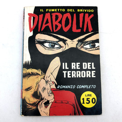 Comic DIABOLIK THE KING OF TERROR number n. 1 Anastatic reprint Astorina 1994
