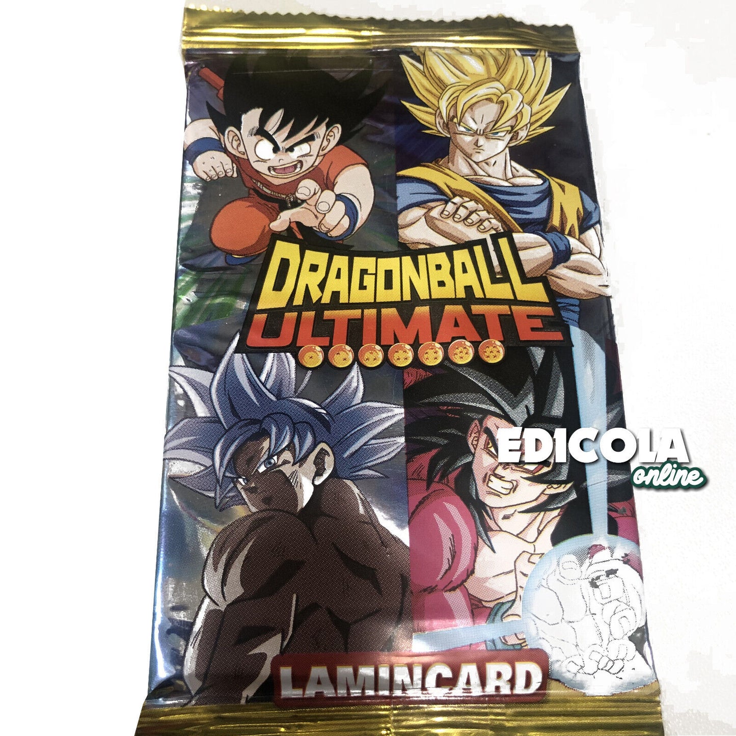 1x Bustine di Card Lamincards DRAGON BALL ULTIMATE Vintage Edicola Carte Lotto