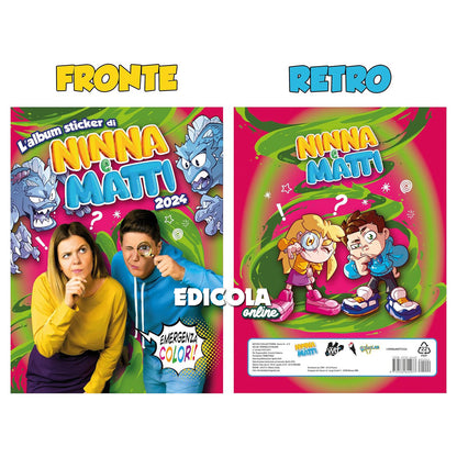 Set Album e/o Bustine di Figurine NINNA e MATTI Emergenza Colori Sticker 2024