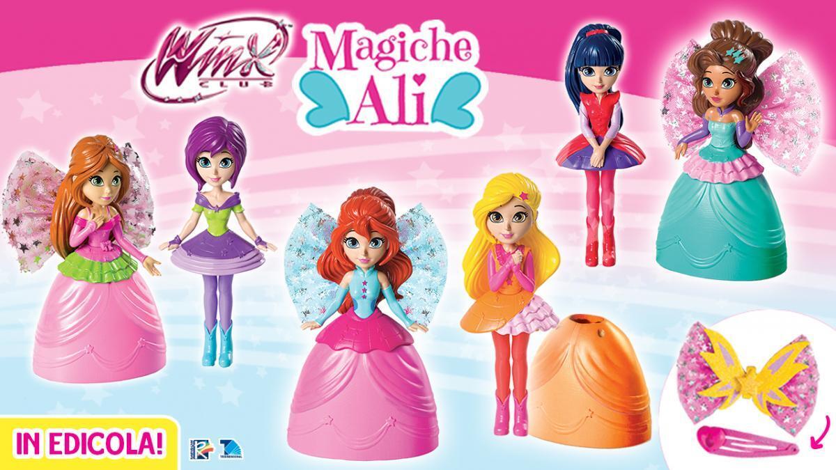 Winx Club da Collezione MAGICHE ALI Action Figure Bambola di Flora Stella Bloom