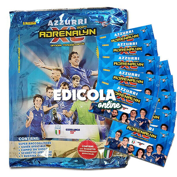 Raccoglitore e/o Bustine Adrenalyn XL AZZURRI Esselunga Calciatori Panini 2024