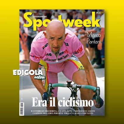 ROSA Radtrikot 82. Giro d'Italia 1999 Vintage Marco Pantani + Sportweek