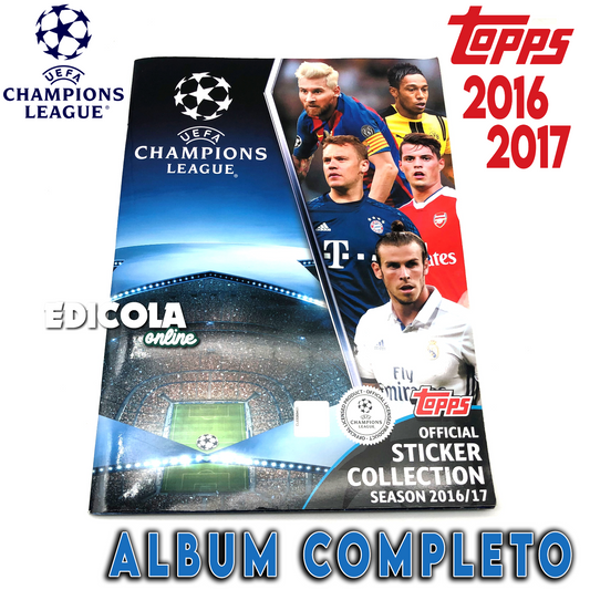 Komplettes Album mit Aufklebern für Fußballspieler CHAMPIONS LEAGUE 2016-17 Topps UEFA 2017