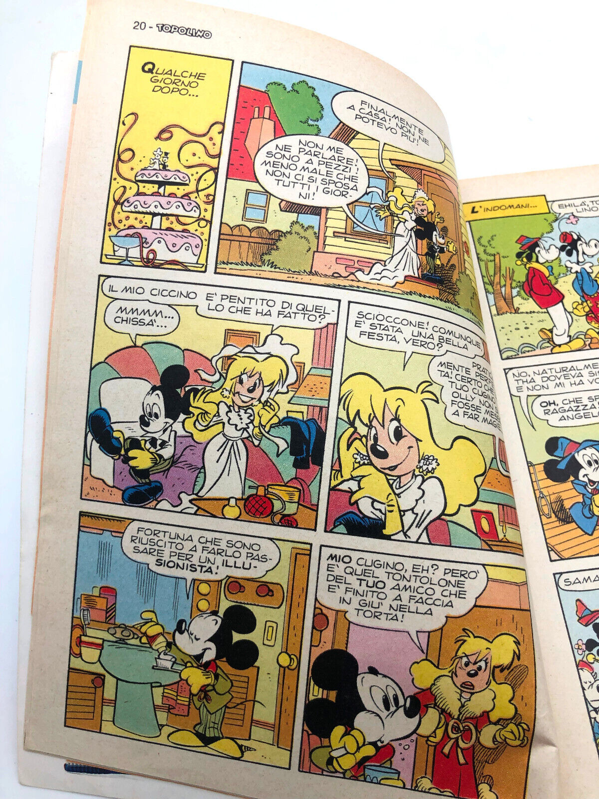 Fumetto di TOPOLINO tradisce Minnie Libretto Censurato n. 1785 San Valentino