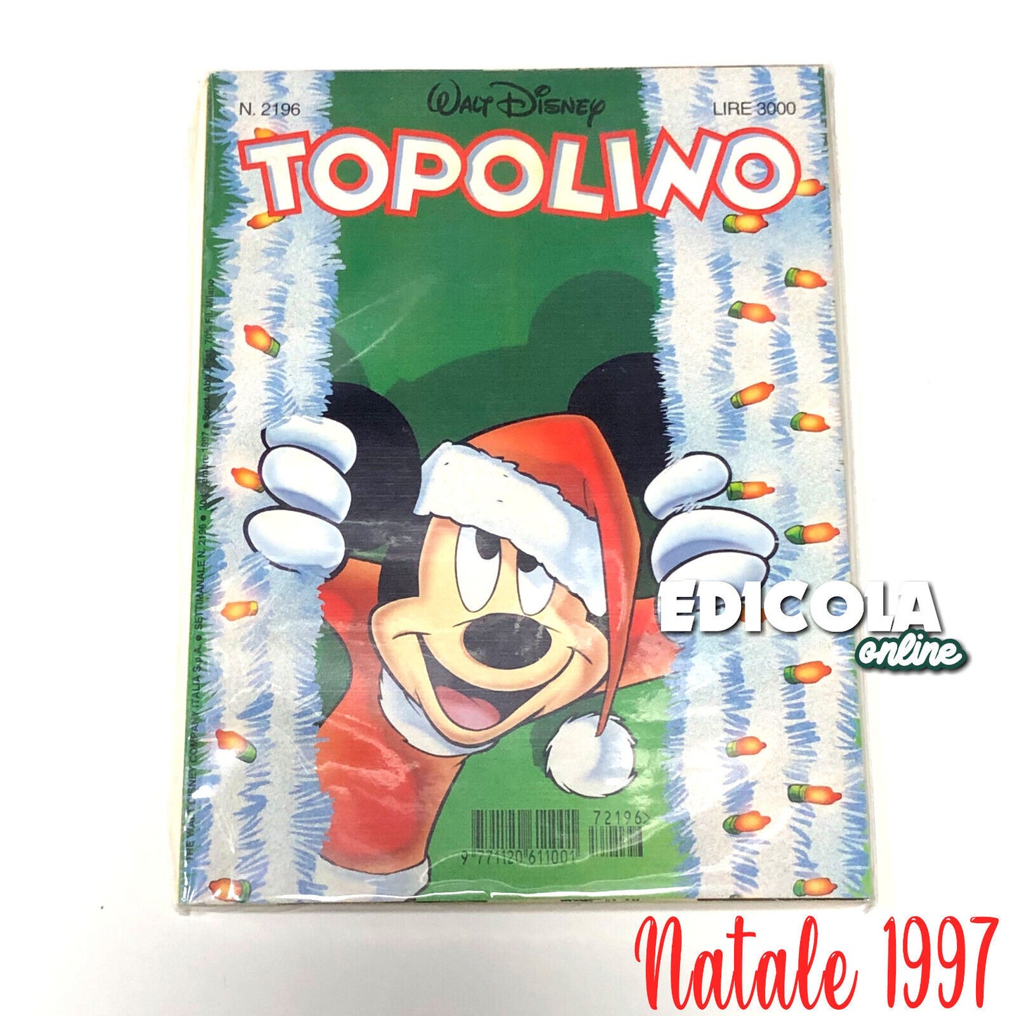 Lot de bandes dessinées Mickey Mouse, collection spéciale, livret dédié à Noël (variante)