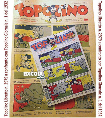 Comic-Buch MICKEY MOUSE 2979 Variant Cover Nummer 1 Anastatic 1932 Seltenes Sammlerstück