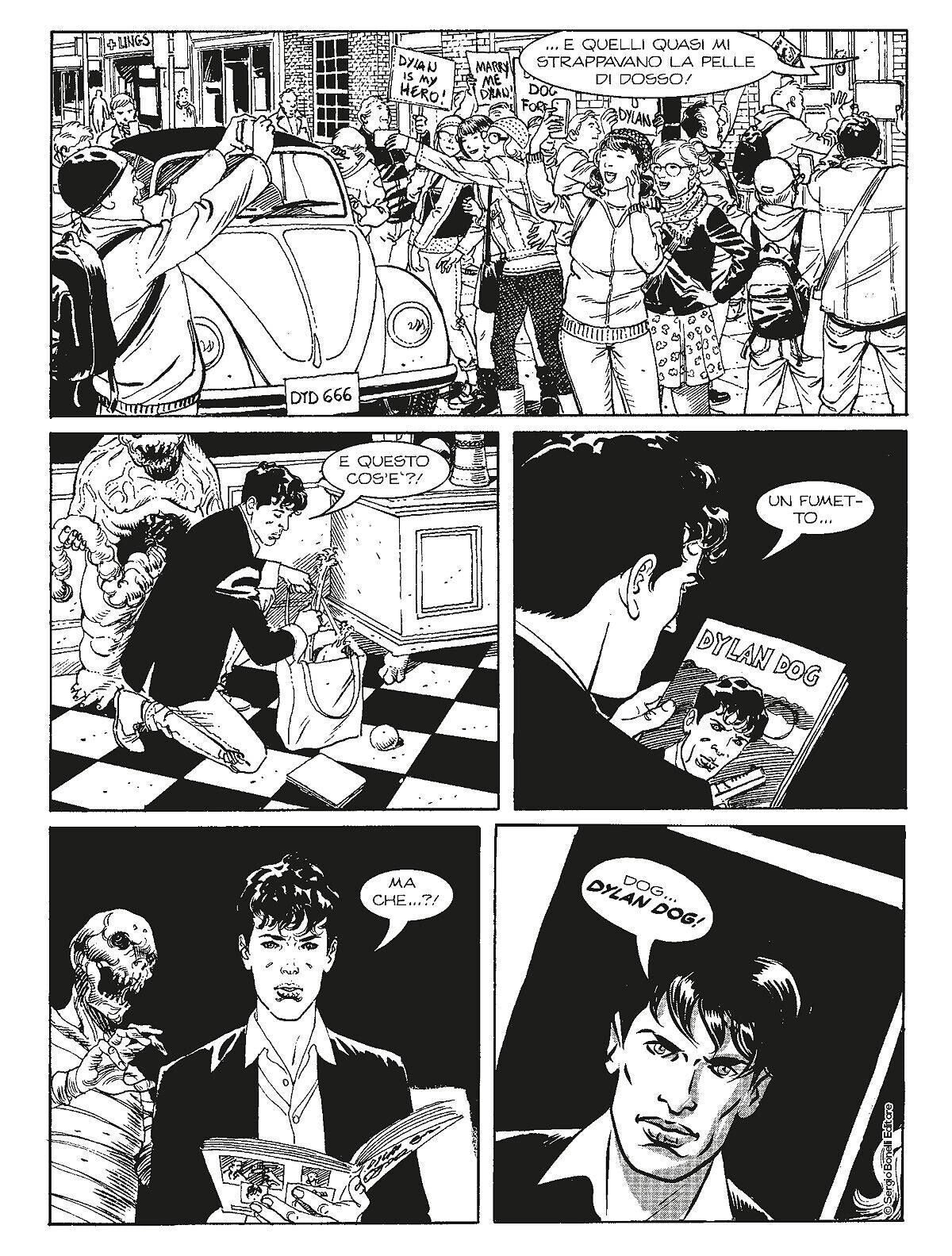 DYLAN DOG 387 Comic Cover VARIANT Sammlerstück Original seltene Lucca Comics