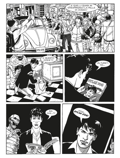 DYLAN DOG 387 Comic Cover VARIANT Sammlerstück Original seltene Lucca Comics