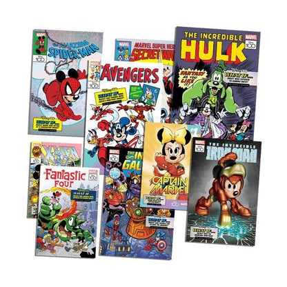 Mickey Mouse Comics 3534 3535 3536 mit Gadgets 12 MARVEL Lithographien Limited Edition
