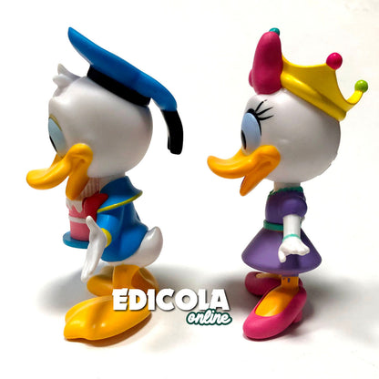 Libro i miei piccoli amici Disney con Statua di Paperino e Paperina Compleanno