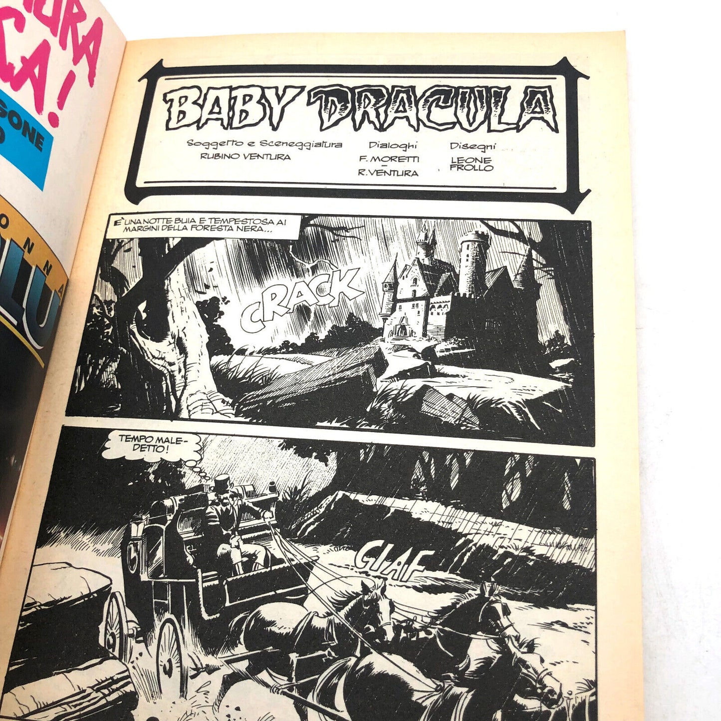 Comic auf Italienisch BABY DRACULA Horror Rare 1990 Noir seltene vollständige Geschichte
