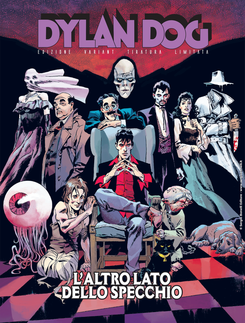 lot 4x DYLAN DOG et AI Comics Série complète 446 + Variante Cover 447 448 AI