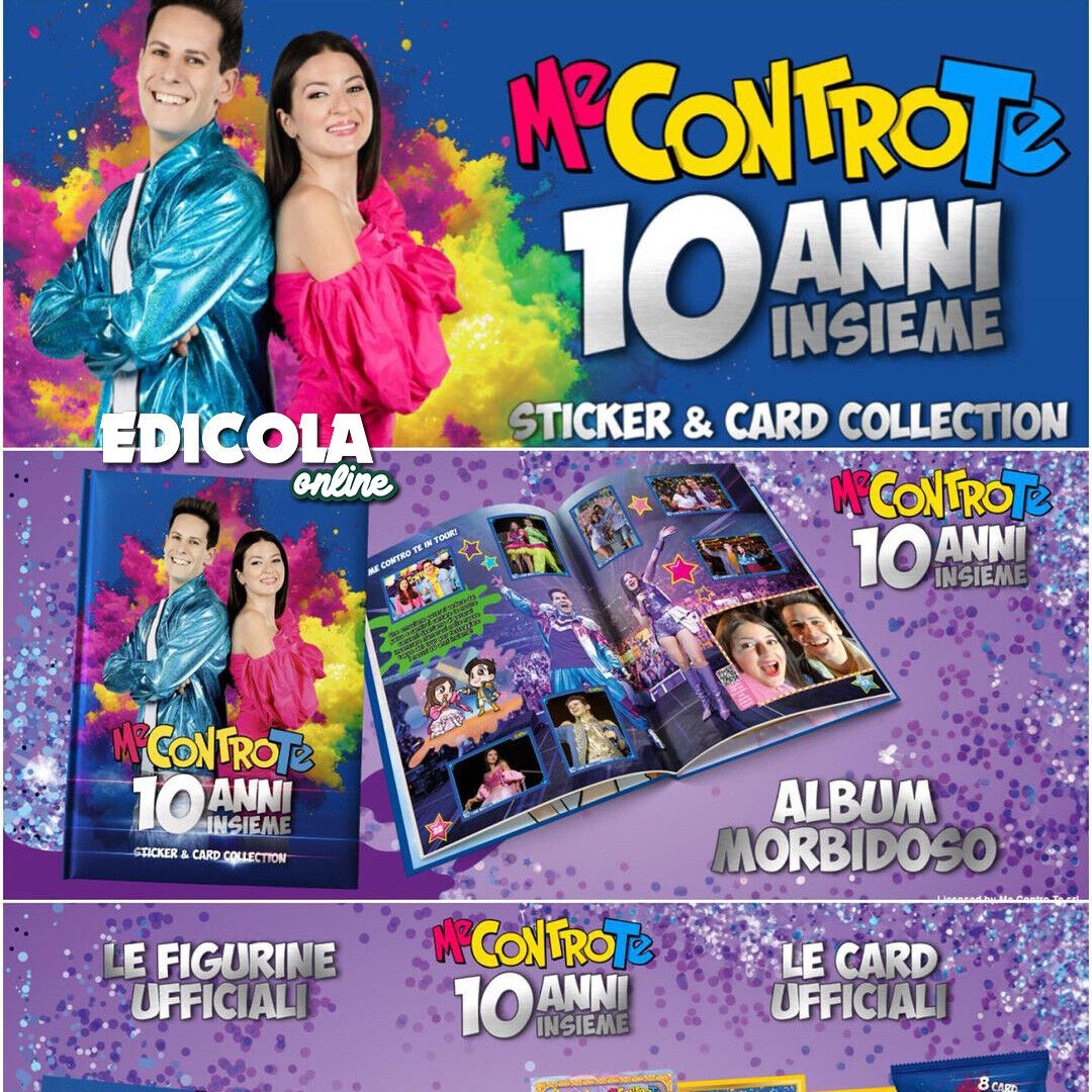 Set Album Me Against You 10 ANS ENSEMBLE 2024 HIM et SOFI Packs de cartes autocollantes