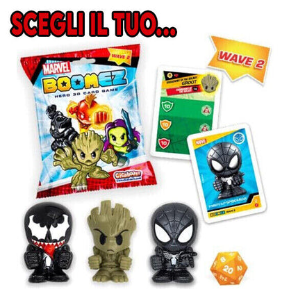 Choose Characters from BOOMEZ Marvel Wave 2 - 3D Super Heroes Card Action Figure