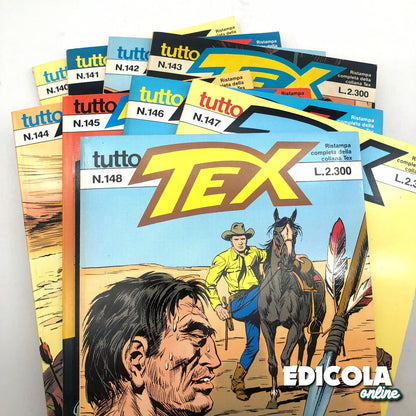 Fumetti Tutto TEX WILLER Ristampa completa della collezione Western lotto Usati
