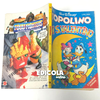 Fumetto di TOPOLINO tradisce Minnie Libretto Censurato n. 1785 San Valentino