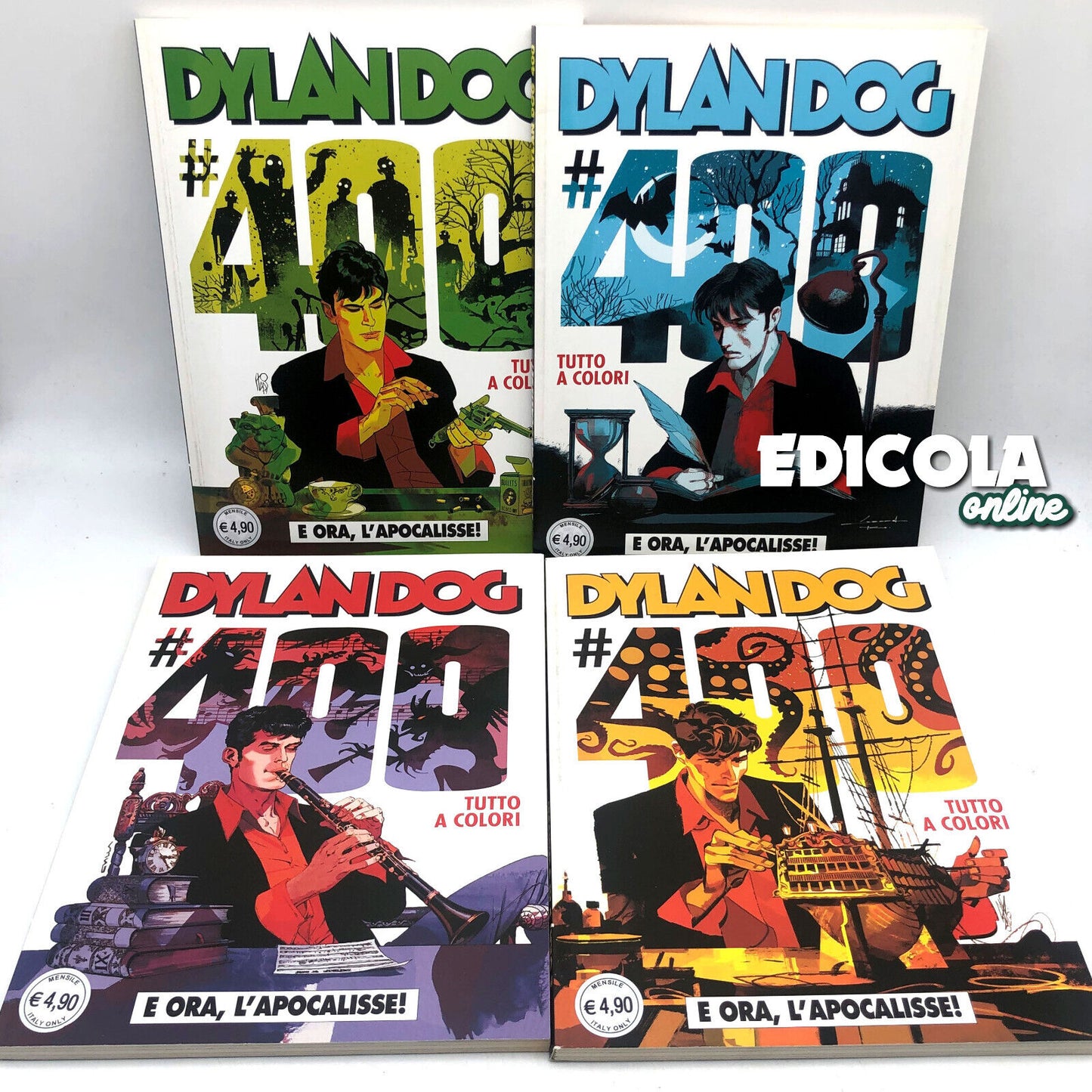 Lot 4 DYLAN DOG Comics Number 400 Complete Series 1 First Edition Rare