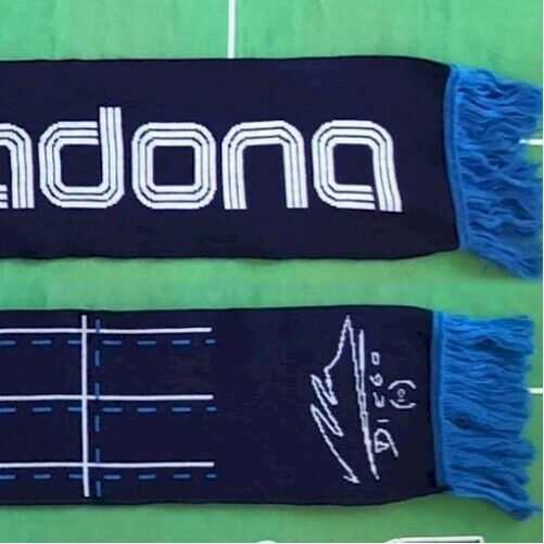 Scarf Ultras Napoli Vintage Football I SAW MARADONA Champion Diego Armando