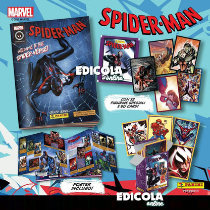 Set Album di SPIDER-MAN Spiderverse e Bustine di Figurine MARVEL Starter Pack