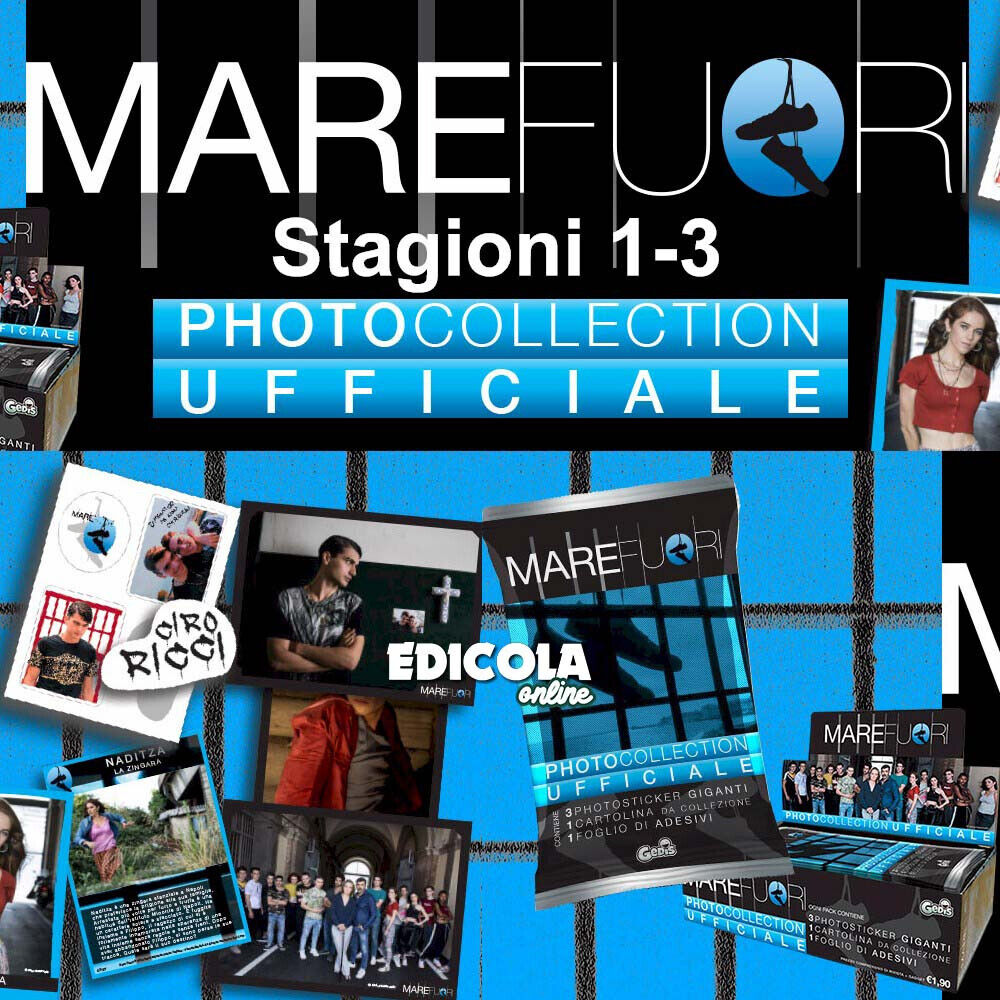 PHOTO COLLECTION MARE FUORI Postcard Stickers Photo Stickers TV Rai