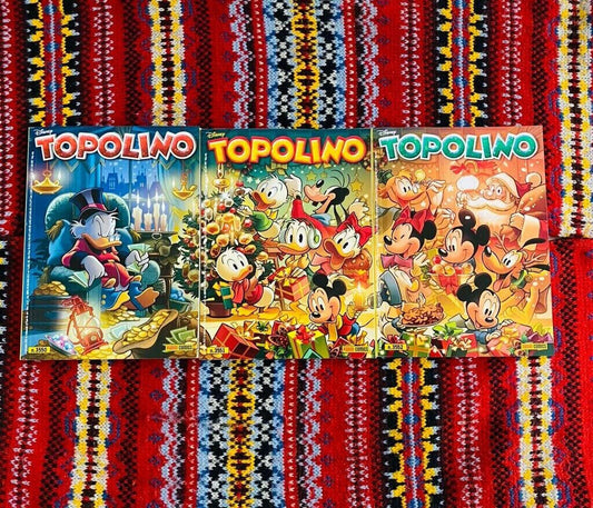 Micky-Maus-Comicheft 3550 3551 3552 mit Gadgets Komplette Weihnachtskollektion
