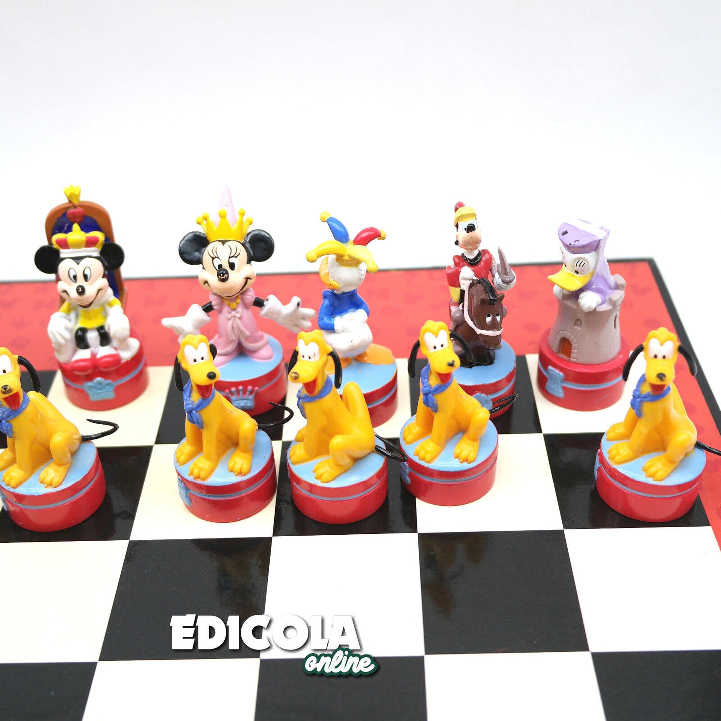 Scatola Giochi Scacchi Scacchiera Personaggi Disney 3D usata pedine Set Completo