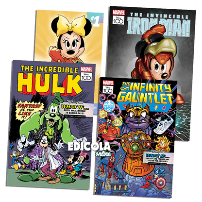 Mickey Mouse Comics 3534 3535 3536 mit Gadgets 12 MARVEL Lithographien Limited Edition