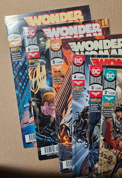 Set 7 fumetti di Wonder Woman da 1 a 7 (Copertina disegnata da Milo Manara) DC Universe (Copia)