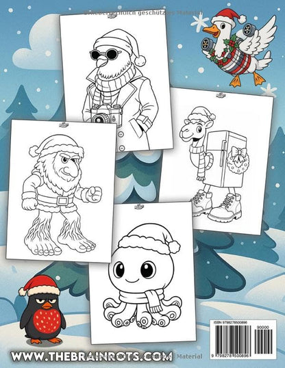 Livre de coloriage pour enfants - « THE BRAINROTS » – Volume 2 (Édition de Noël)
