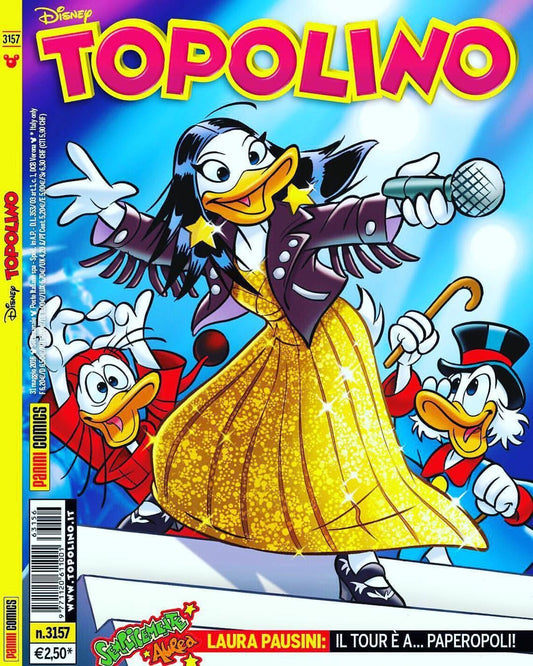 TOPOLINO libretto n. 3157 (Copertina dedicata a LAURA PAUSINI)
