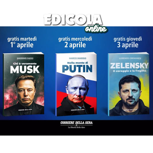 Corriere della SERA Guide - Elon Musk - Zelensky - Putin - Sinner