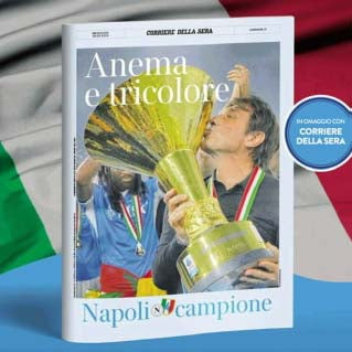 Giornali Quotidiani 4° Scudetto  SSC Calcio NAPOLI - Campione d'Italia 2024-25 2025