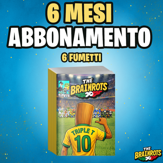 Abbonamento 6 Mesi al fumetto The Brainrots (6 mesi - 6 Volumi)
