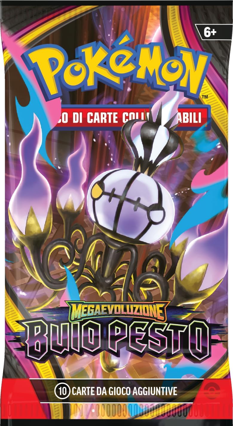 Pokémon: set Allenatore Fuoriclasse dell’espansione Megaevoluzione - Buio Pesto del GCC Pokémon (1 carta promozionale a figura intera, 9 buste di espansione e accessori premium), Edizione in Italiano