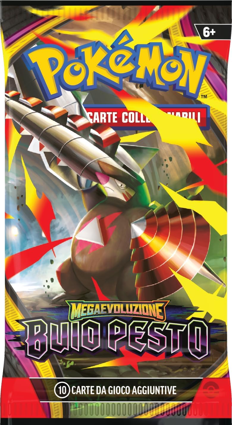 Pokémon: set Allenatore Fuoriclasse dell’espansione Megaevoluzione - Buio Pesto del GCC Pokémon (1 carta promozionale a figura intera, 9 buste di espansione e accessori premium), Edizione in Italiano